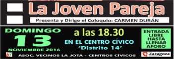 AV. LA JOTA.  Cine-Club en el Centro Cívico:  “La joven pareja”