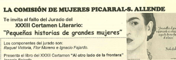 La Comisión de Mujeres entrega los premios del XXXIII Certamen Literario "Pequeñas historias de grandes mujeres"