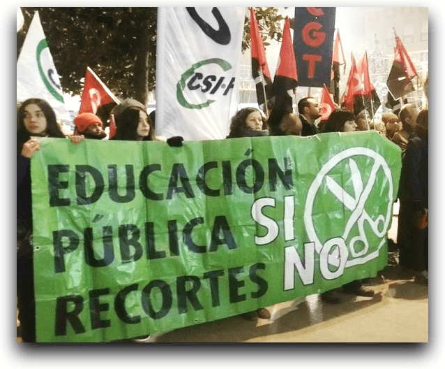 Sindicatos, Ampas y la FABZ reclaman el cierre de aulas concertadas en favor de la escuela pública