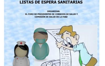 Mesa Debate sobre LISTAS DE ESPERA en Sanidad con grupos políticos. HOY JUEVES en la FABZ