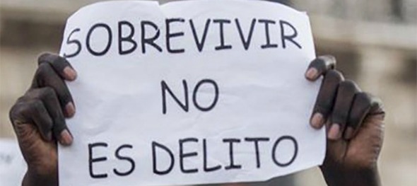 Concentración por Mathurin y Mamadou, contra la represión y el racismo. Derechos Civiles 15M ZGZ