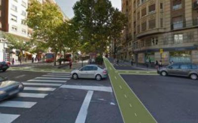 La AV. de Venecia apoya el carril bici de Sagasta por la calzada y reclama estaciones Bizi