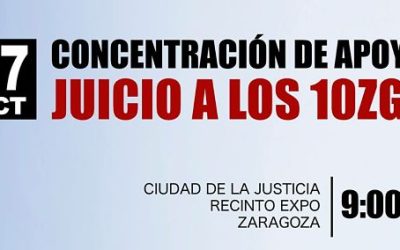 DERECHOS CIVILES Concentración por la Absolución de los 10 de Zgz