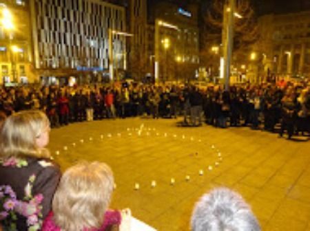 Concentración mensual contra la violencia machista