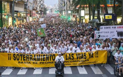 Sigue la lucha vecinal en Murcia para el soterramiento del AVE. ¿El Piolín a Murcia?