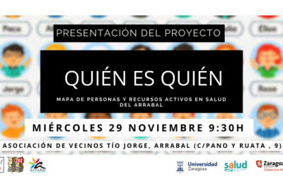 Presentación del proyecto "Quién es quién en Arrabal", un mapa para la Salud comunitaria del barrio