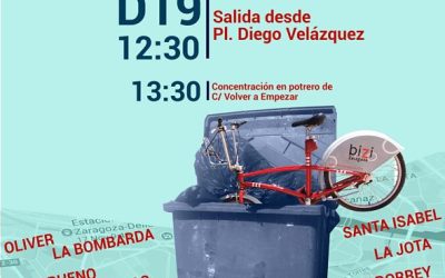 Marcha Ciclista y otras acciones contra la paralización de la ampliación del servicio Bizi