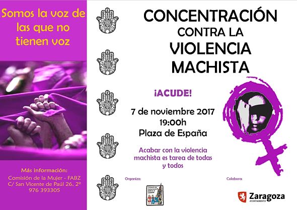 Concentración mensual contra la violencia machista HOY MARTES