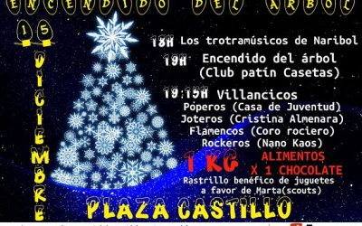 Encendido festivo del árbol de Navidad de plaza Castillo VIERNES 15