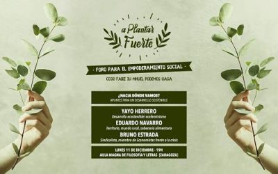 Nace el Foro para el Empoderamiento Social “A plantar fuerte” PRESENTACIÓN LUNES 11