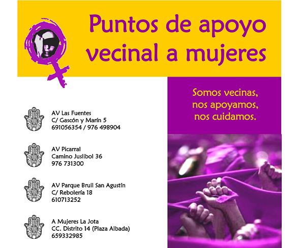 ¡¡ Ninguna mujer sola en nuestros barrios !!