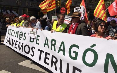 CAVA Gran muestra de solidaridad vecinal en la manifestación ¡Salvemos Teruel!