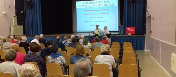 "Las pensiones un derecho a garantizar", con el profesor Ángel Sanz Cintora, en La Paz FOTOS