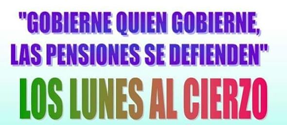 Concentración por unas pensiones dignas LUNES 3 septiembre en plaza Pilar