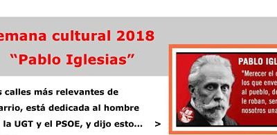 ACTUR-PUENTE SANTIAGO La Semana Cultural 2018 dedicada a Pablo Iglesias