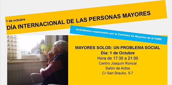 Día de las Personas Mayores 1 de octubre PROGRAMA Y MANIFIESTO