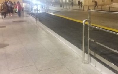 La FABZ pide mejorar las plataformas del bus en la calle Don Jaime