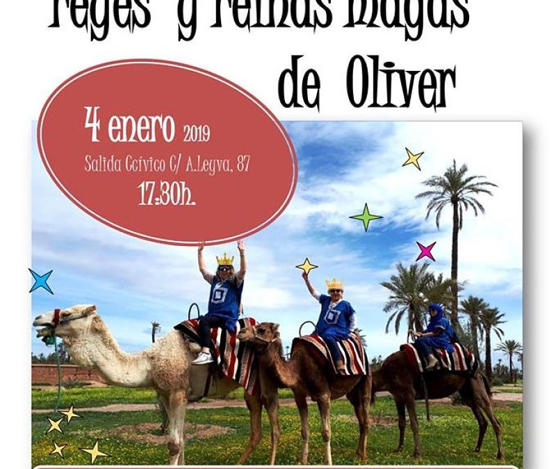 Cabalgata de las Reinas Magas en el Barrio Oliver