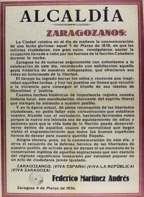 Cincomarzada Historia de una fiesta popular C. Forcadell.  ANDALAN 1977