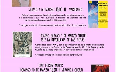 FEBRERO-MARZO 8 de Marzo en Parque Goya, La Jota,  – Carnaval Torrero – CINCOMARZADA…