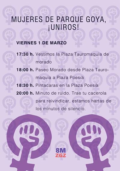 Las mujeres se movilizan en Parque Goya