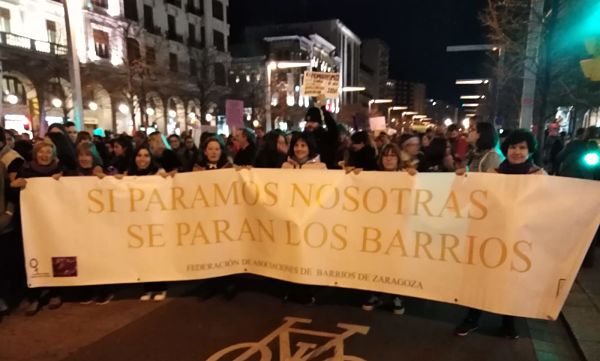 La lucha feminista inunda Zaragoza el 8 de Marzo. MANIFIESTO.