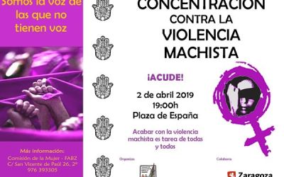 Concentración mensual contra la violencia machista