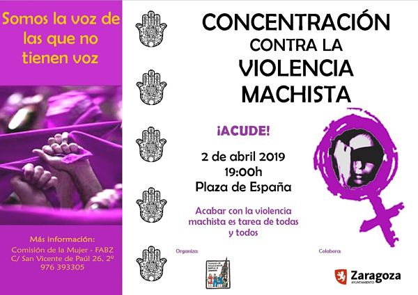 Concentración mensual contra la violencia machista