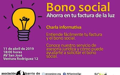 CHARLA: La factura eléctrica y el Bono Social, en la AV. SAN JOSÉ