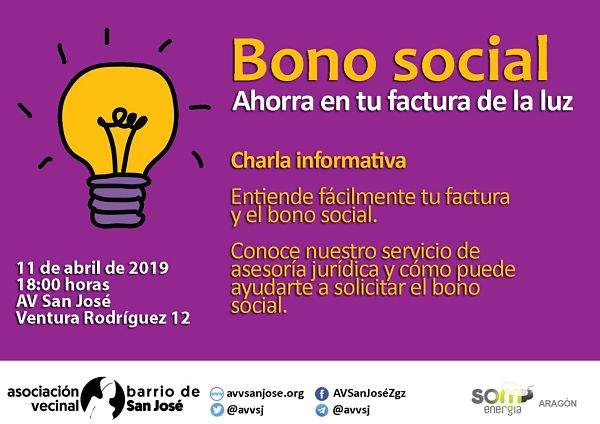 CHARLA: La factura eléctrica y el Bono Social, en la AV. SAN JOSÉ