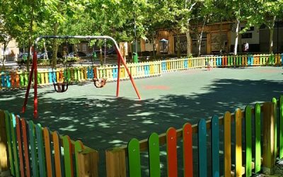 ¡CONSEGUIDO! el parque infantil de la plaza Tauste