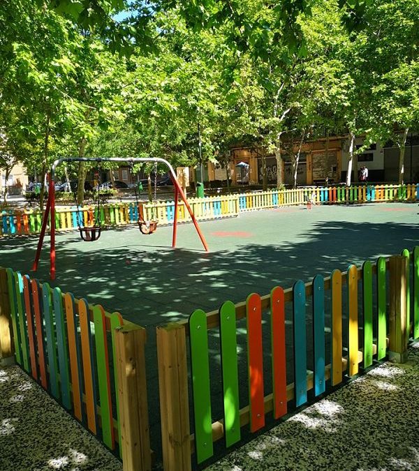 ¡CONSEGUIDO! el parque infantil de la plaza Tauste