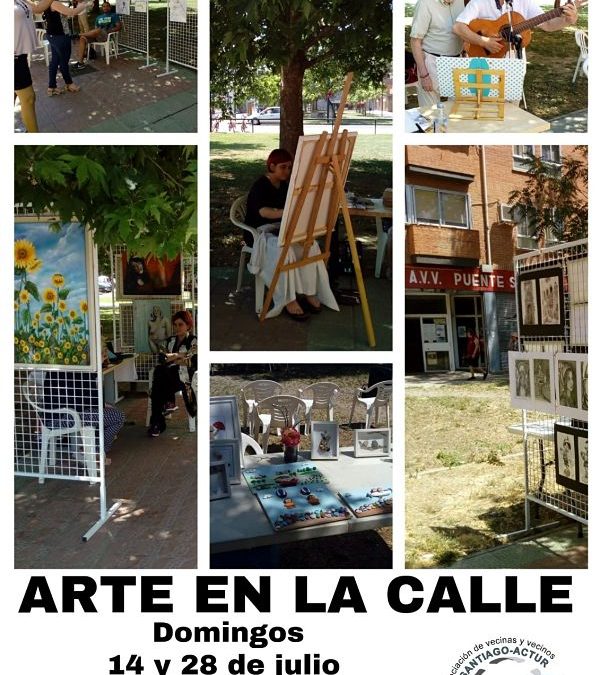 «El Arte sale a la plaza» en Actur Puente Santiago