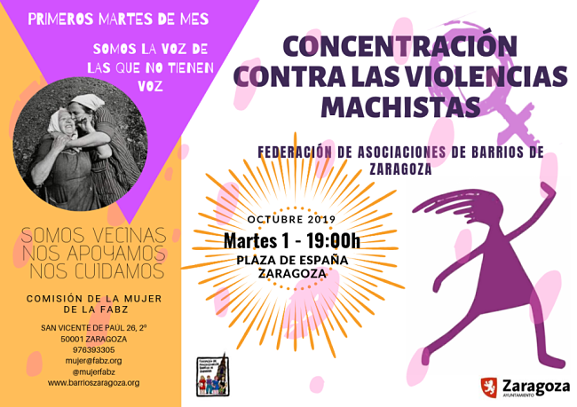 Concentración contra las violencias machistas MARTES 1