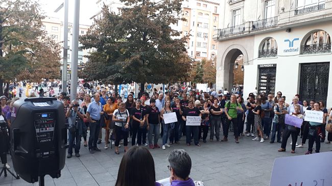 Comunicado en la concentración contra la agresión sexual en las fiestas del Pilar