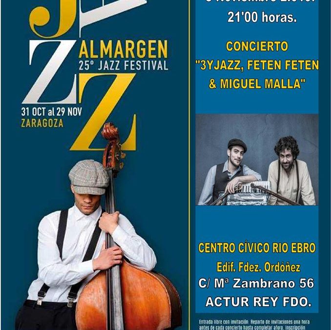 Festival Jazz al Margen en Parque Goya, La Jota, Actur, San Pablo…