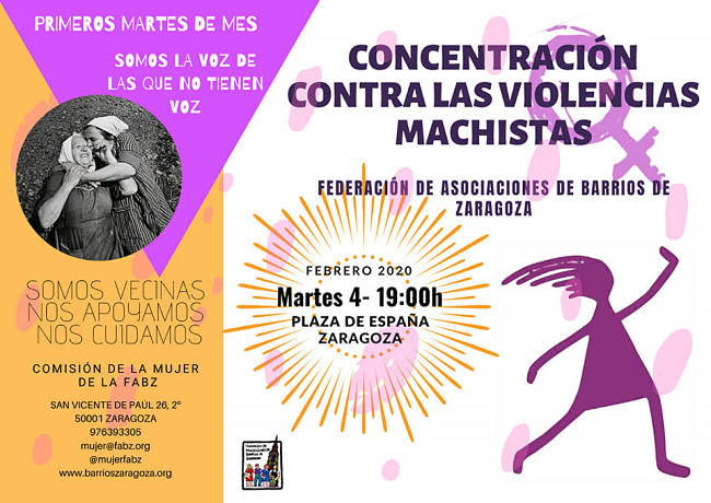 Concentración contra violencias machistas FEBRERO