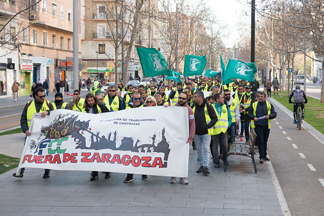 Solidaridad de la FABZ con l@s jardiner@s en huelga de FCC Parques y Jardines