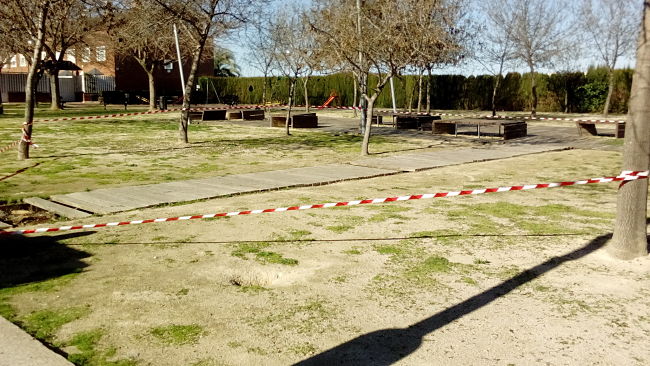 Parque de las Virreinas en MOVERA: reparación conseguida !!