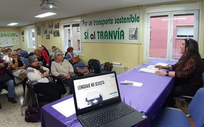 Lenguaje no sexista, charla de Nieves Boj en la FABZ