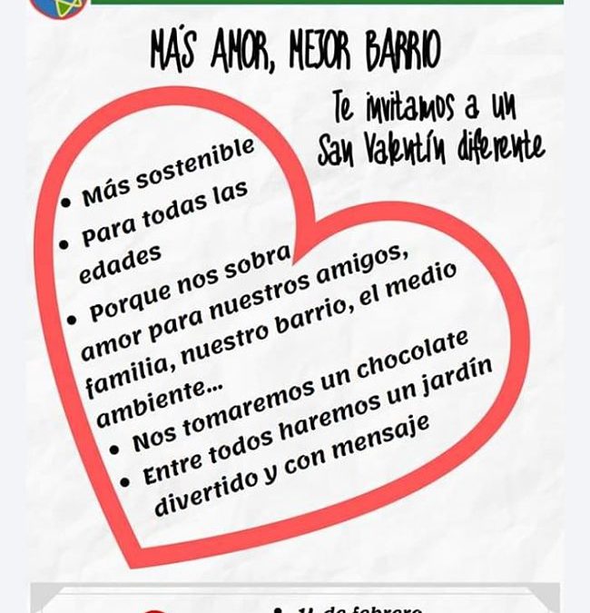 Más amor, Mejor barrio: por un San Valentín solidario en Picarral-Zalfonada