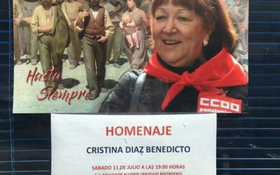 Homenaje a Cristina Díaz en Las Fuentes SÁBADO 11