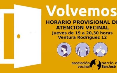 Abre la AV. San José y sigue la actividad de las Asociaciones Vecinales