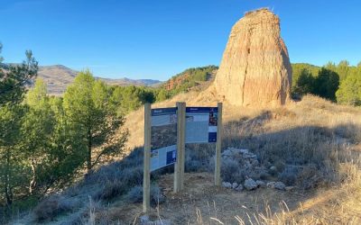 La DPZ instala paneles informativos junto a los  restos del poblado islámico de Ateca en el que el Cantar del Mío Cid situó la batalla de Alcocer