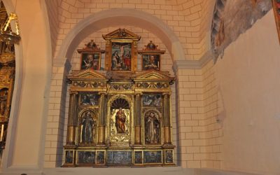 La Diputación de Zaragoza restaura el retablo de la Virgen del Carmen y el de la del Rosario de la iglesia parroquial de Monterde