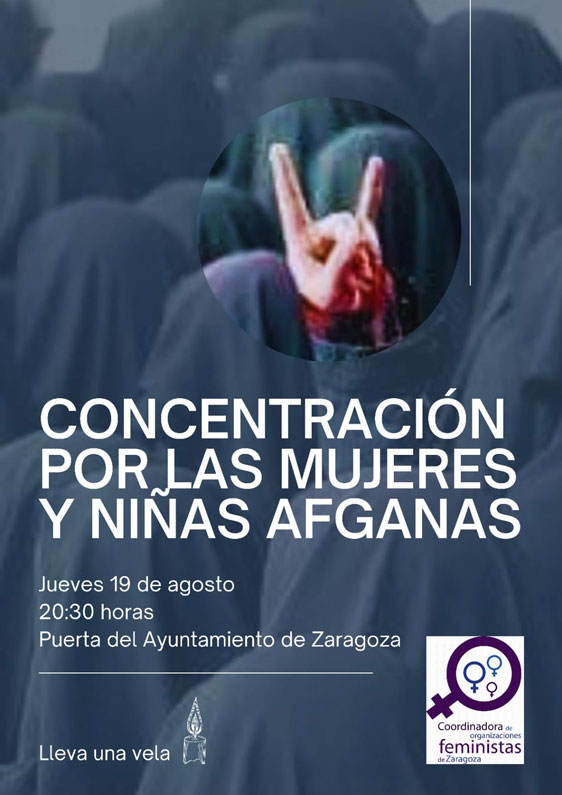 Concentración mujeres afganas AGO21