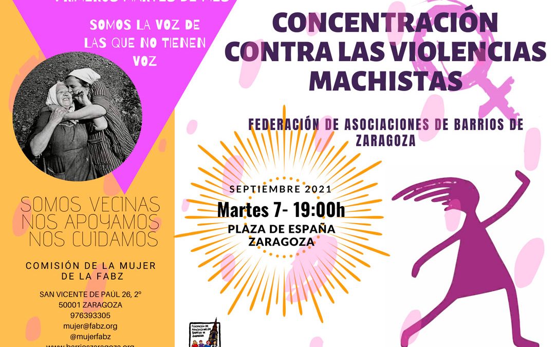 Concentración contra violencias machistas en septiembre