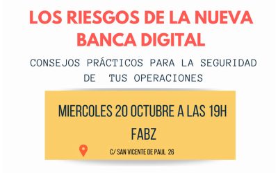 Charla sobre riesgos de la Banca Digital: 20 Octubre