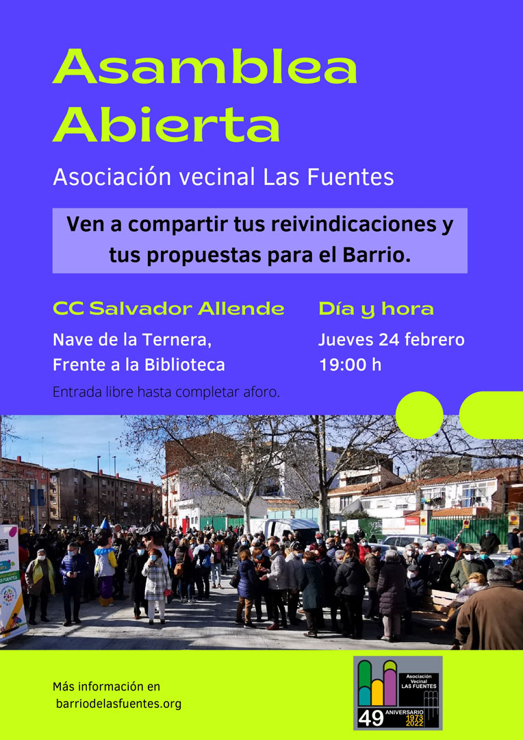 Asamblea abierta en Las Fuentes 2022