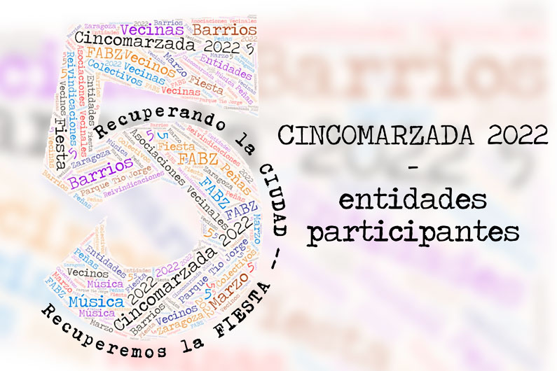 CINCOMARZADA 2022 – Entidades Participantes